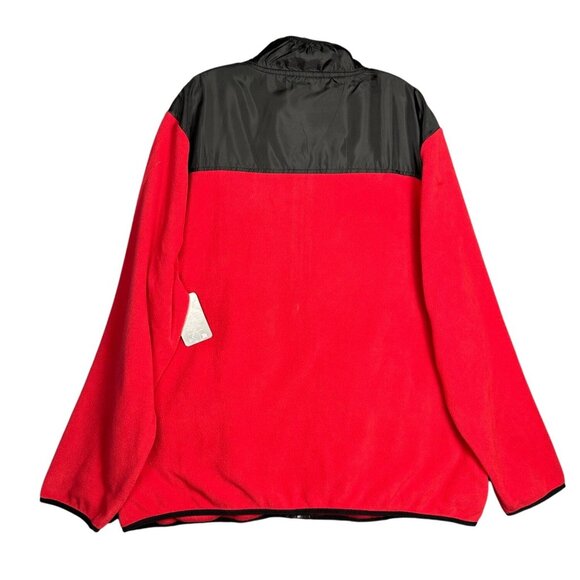 Disney Men’s Mickey Mouse Fleece Jacket XL Red Black Full Zip Graphic New - Picture 3 of 15